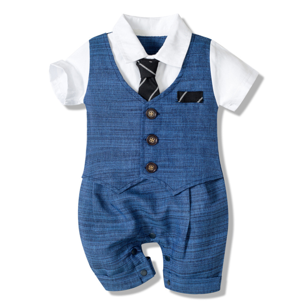 Gentleman Zomer Jumpsuit – Stoer & Schattig voor Jongens