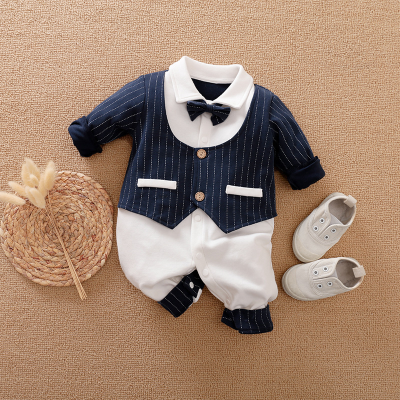 Kleine Gentleman Jumpsuit – Stijlvol voor Lente & Herfst