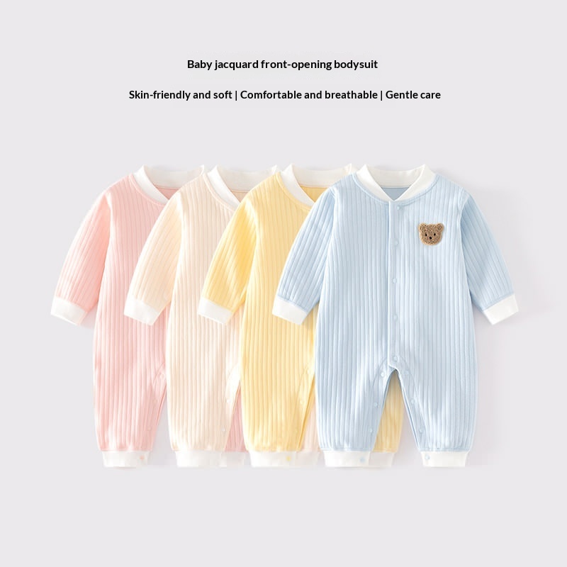 Naadloze Pyjama Onesie – Veilig Katoen voor Zachte Nachtjes