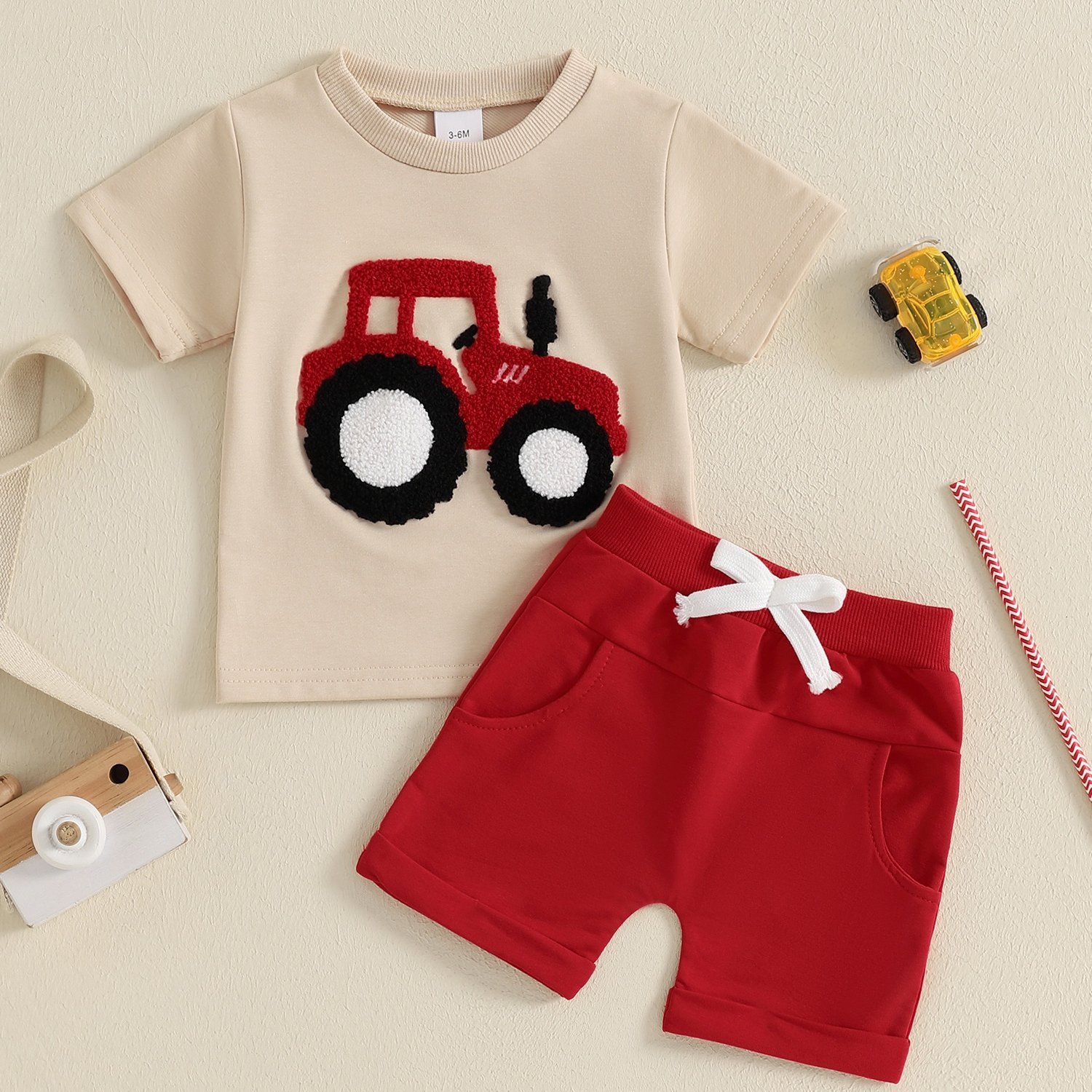 Vrachtwagen Emblemen Setje – Stoer Zomeroutfit voor Jongens